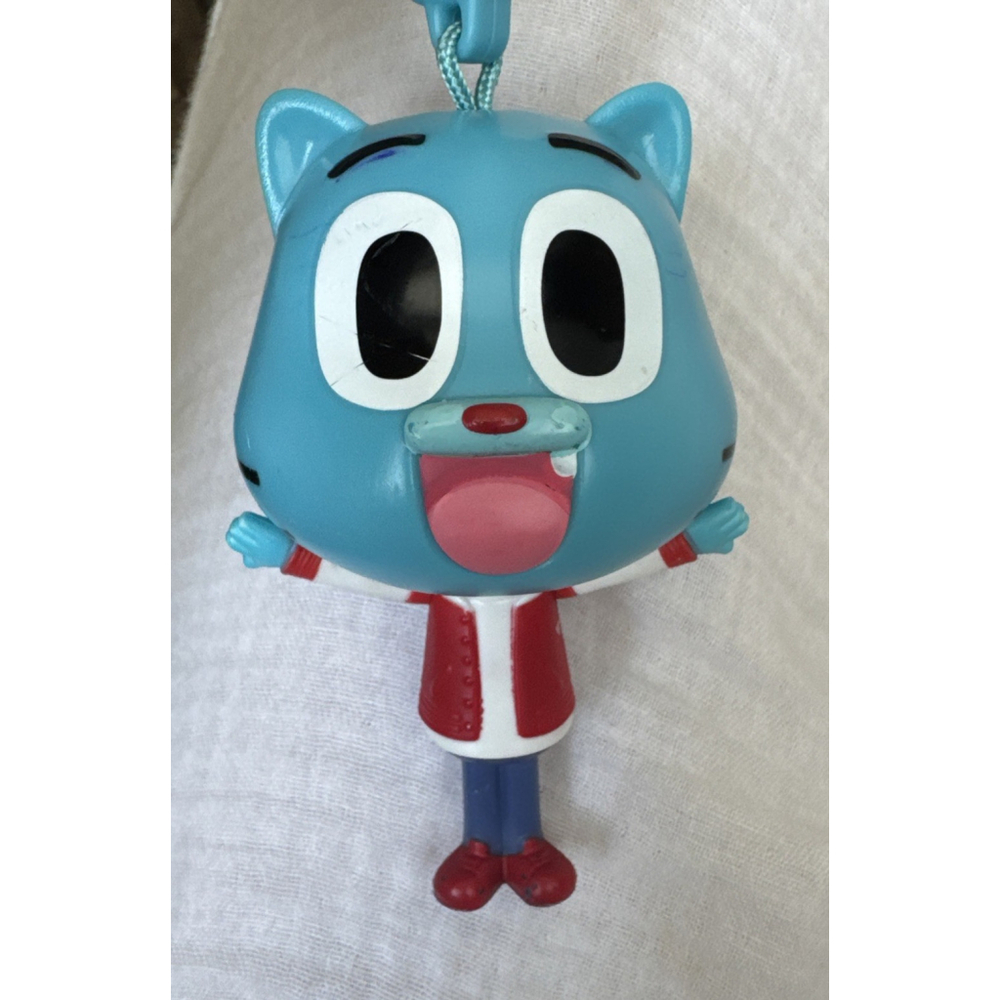 Amazing World of Gumball 2018 GUMBALL Figure Moving Arms Key Chain Clip Clasp